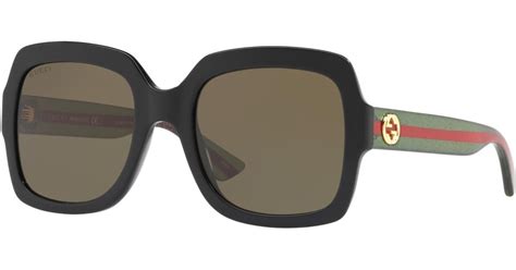 gucci gg0036sn havana green sunglasses|Gucci havana sunglasses women.